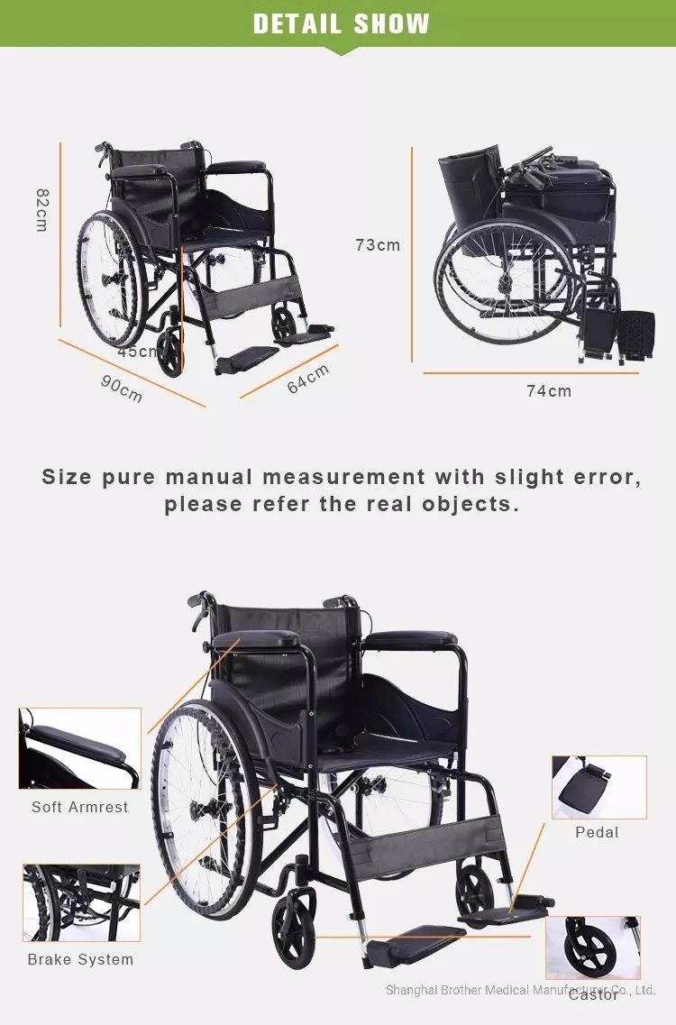 Manual Folding Rehabilitation Equipment Medical Supply Manufacturers of Manual Standing Wheelchair