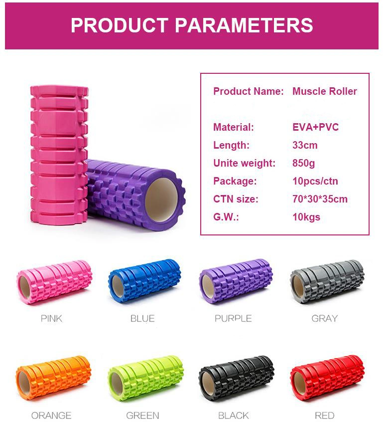 Muscle Massage EVA Yoga Column Foam Roller Gym Equipment