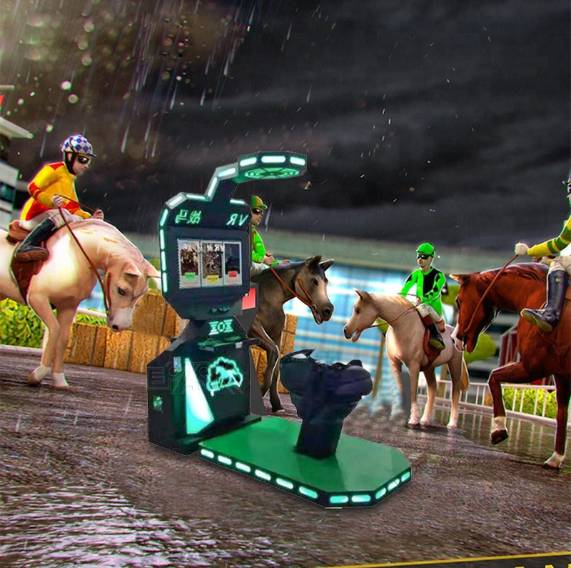 9d Virtual Reality Game Machine Horse Simulator Racing Horse Riding