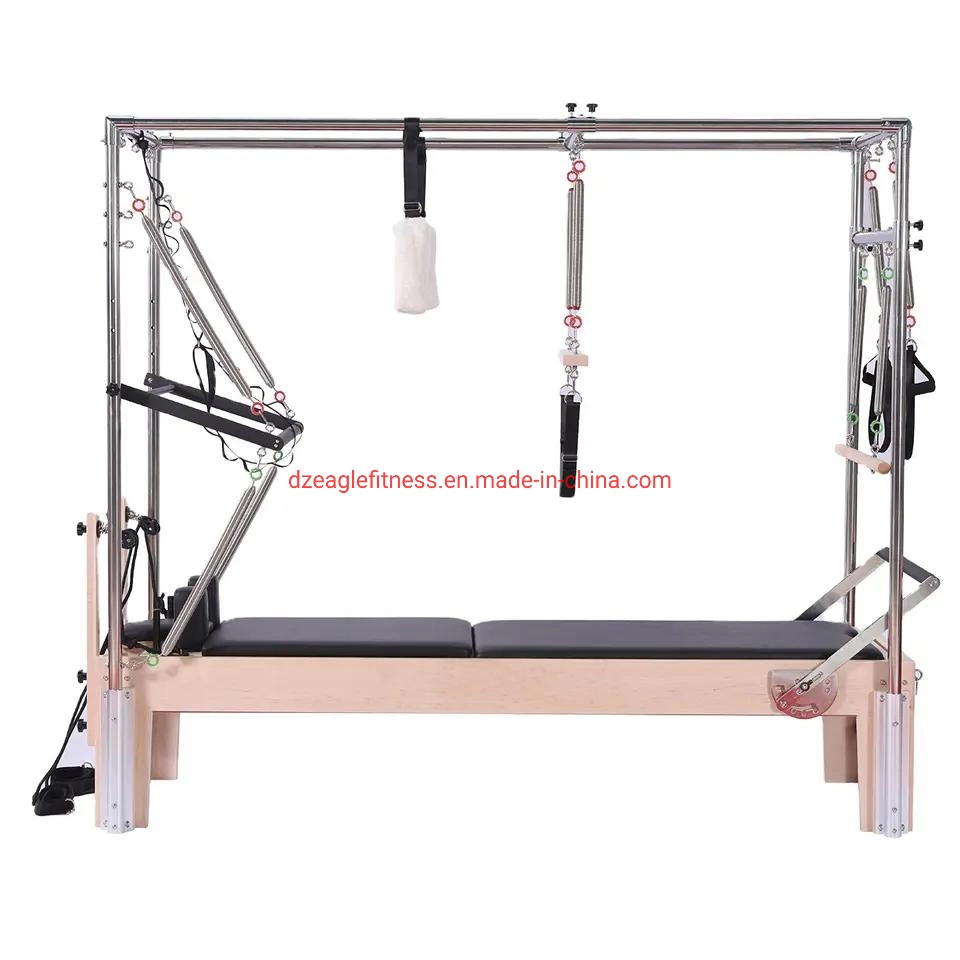 Cadillac Multi-Functional Reformer Wood Yoga Training Equipment Pilates Cadillac Reformer